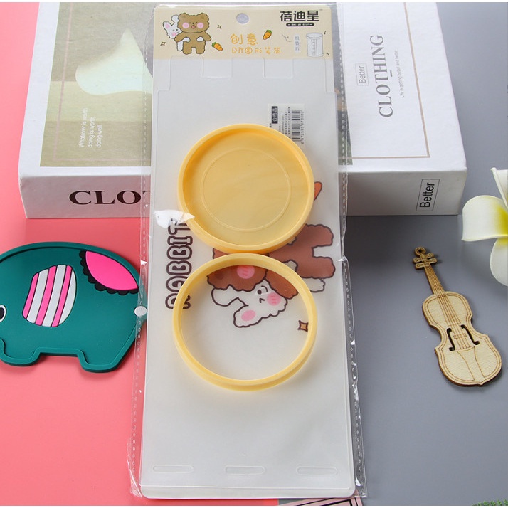 Hộp bút nhựa lắp ráp cute