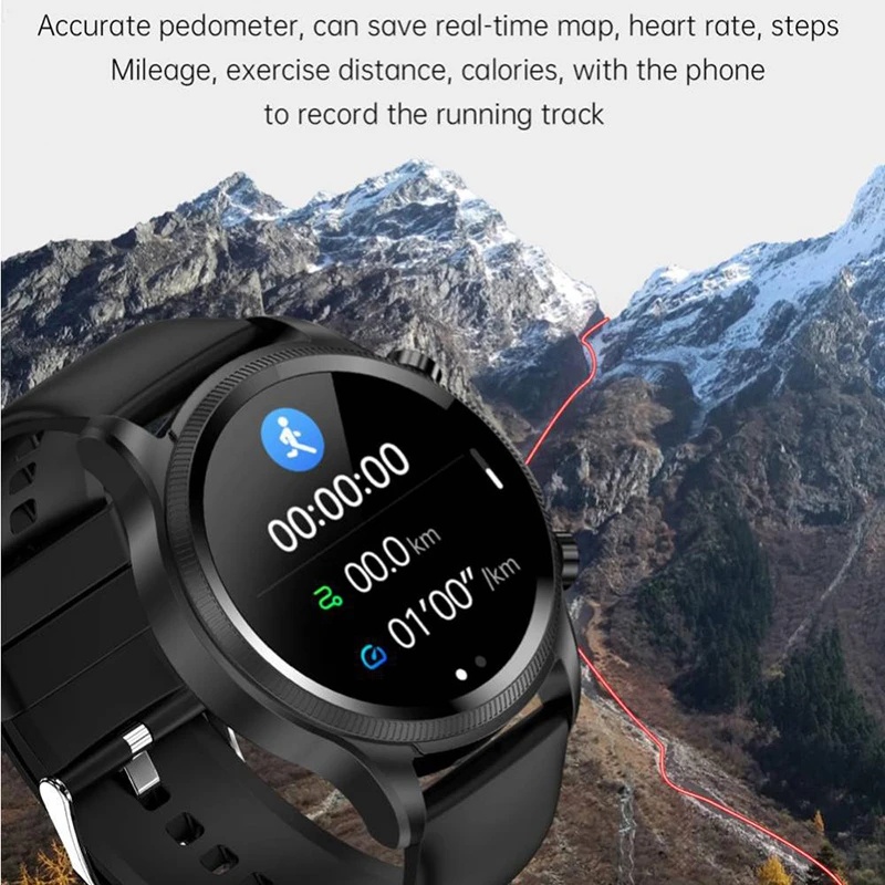 Đồng Hồ Thông Minh E400 ECG PPG HRV Chống Thấm Nước IP68 Theo Dõi Nhiệt Độ Cơ Thể