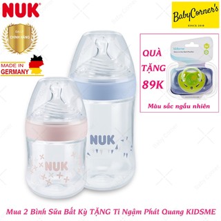 Bình Sữa Cổ Rộng NUK Nature Sense Nhựa PP 260ml Cho Bé 0M+
