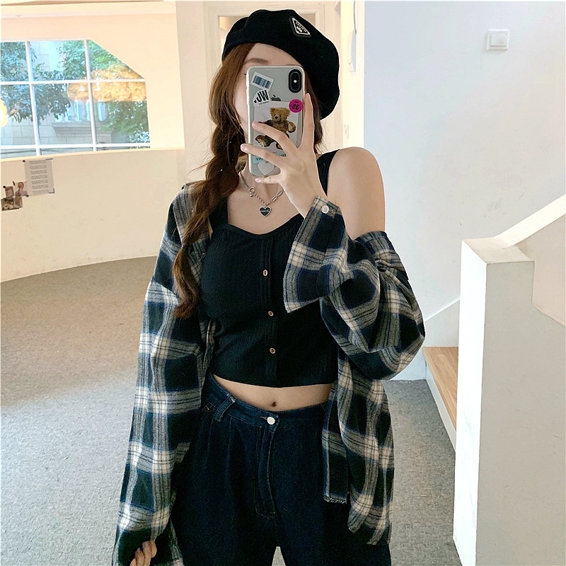 Áo hai dây NZN dáng ôm đơn giản thời trang cho nữ