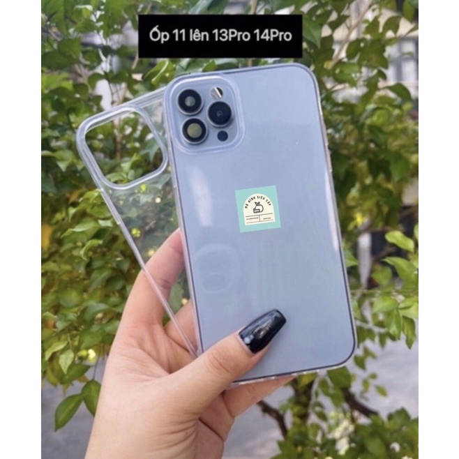 Ốp Silicon Trong Dành Cho Vỏ Độ 11 Lên 13Pro / 14Pro Và 11ProMax Lên 13ProMax cực đẹp