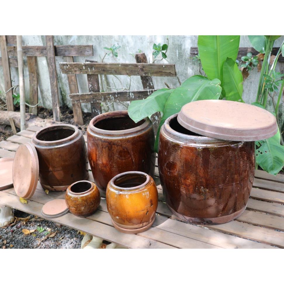 Lu gạo nhỏ, lu chứa nước nuôi cá, thủy sinh