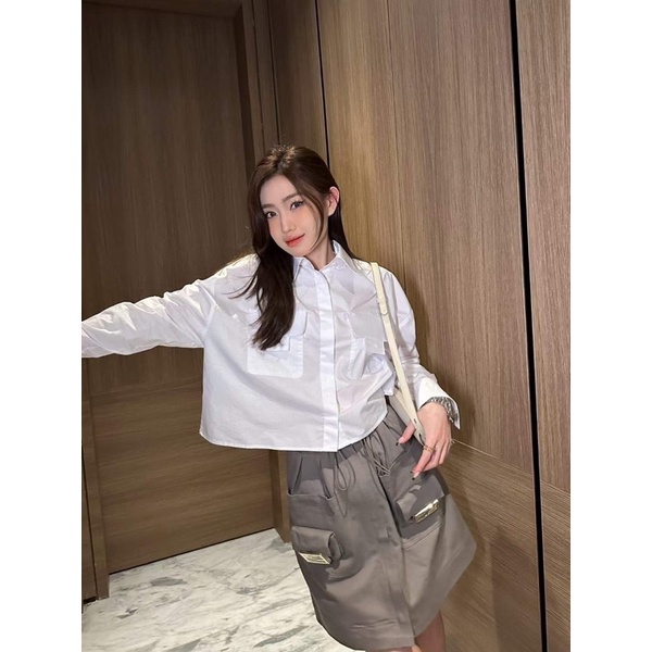 Áo sơ mi túi hộp fedi bản mới full tag