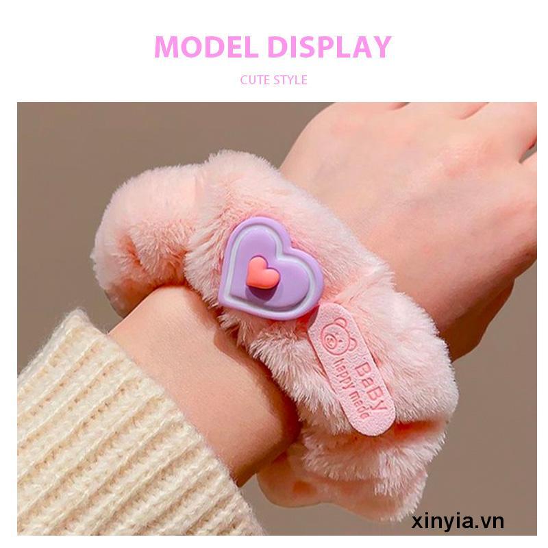 Dây Cột Tóc Lông Nhung Dễ Thương Xinh Xắn Dành Cho Nữ