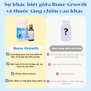 [Mua 4 tặng 4]Combo Hỗ Trợ Tăng Chiều Cao BONE GROWTH