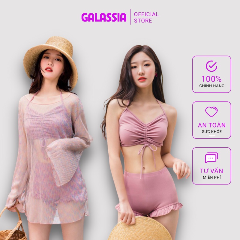 Đồ bơi 2 mảnh bikini tắm biển kín đáo (kèm áo) du lịch cao cấp GALASSIA