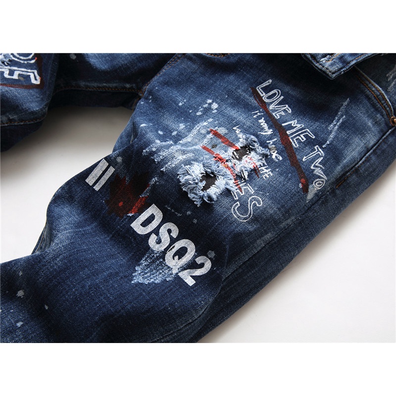Quần Jean DSQ 22 Lá Phong Ba Chiều Co Giãn Mới D2