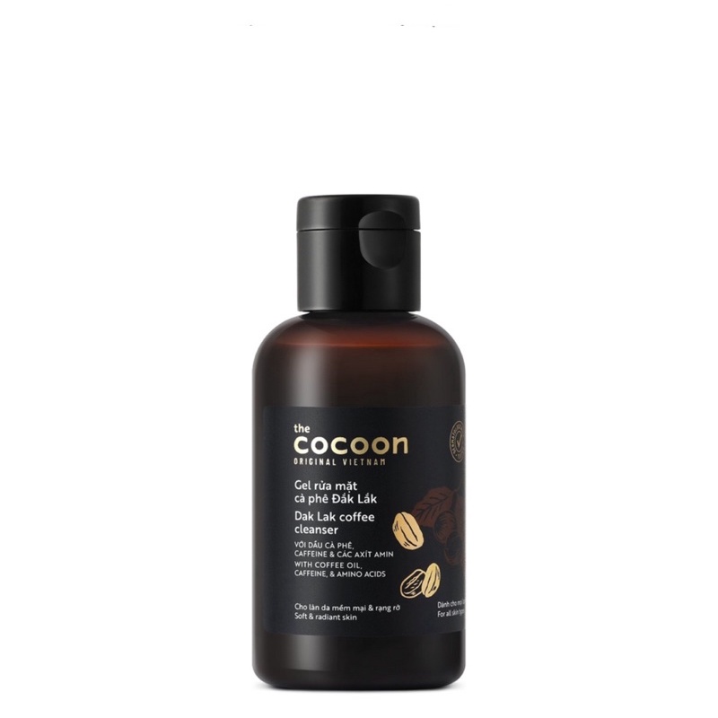 Gel rửa mặt cà phê Đắk Lắk Cocoon cho làn da tươi mới rạng rỡ  140ml