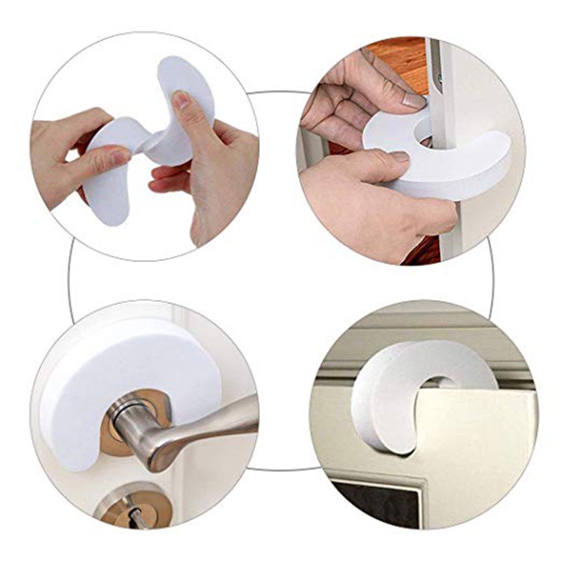 1 Miếng Chặn Cửa Bằng Silicone Hình Chiếc Lá Bảo Vệ Ngón Tay Dùng Cho Nhà Ở / Văn Phòng