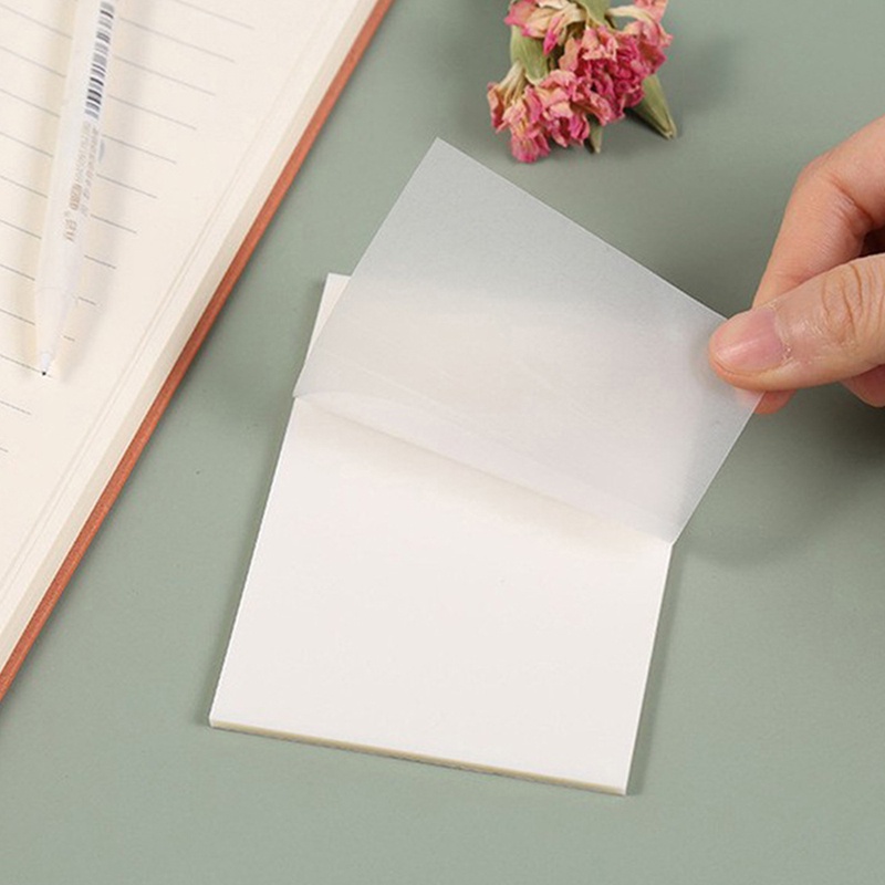 Bộ 50 Tấm Giấy Ghi Chú Trong Suốt Chống Thấm Nước Tiện Dụng