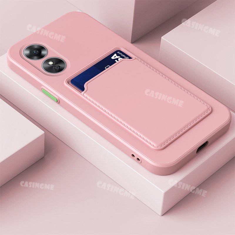 Ốp Điện Thoại Silicon Mềm Có Ngăn Đựng Thẻ Màu Kẹo Bảo Vệ Camera 2023 Oppo Reno8 T 5G Oppo Reno 8 T 8Z 8T Z 4G 5G