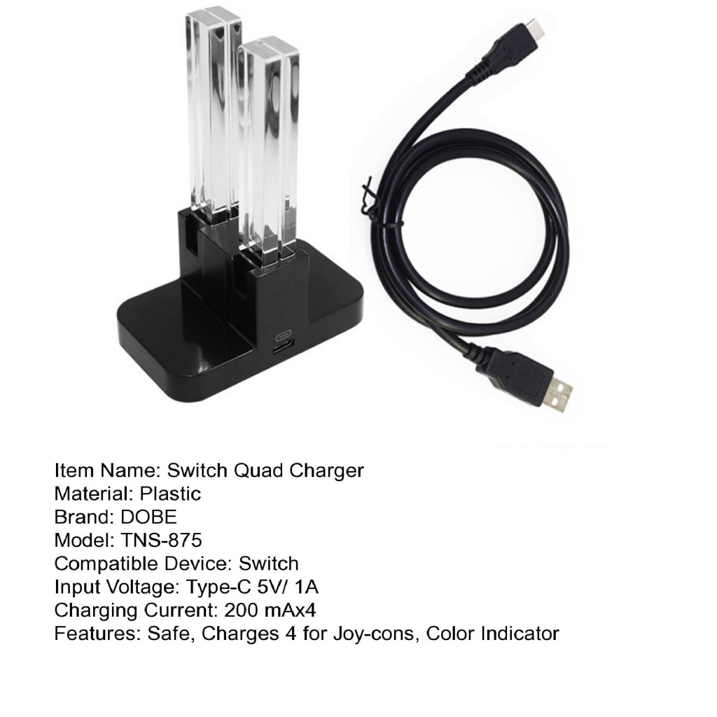 Bộ Sạc Nhanh USB Bằng Nhựa Trong Suốt Hình Hoa Hướng Dương Cho Joy-Con