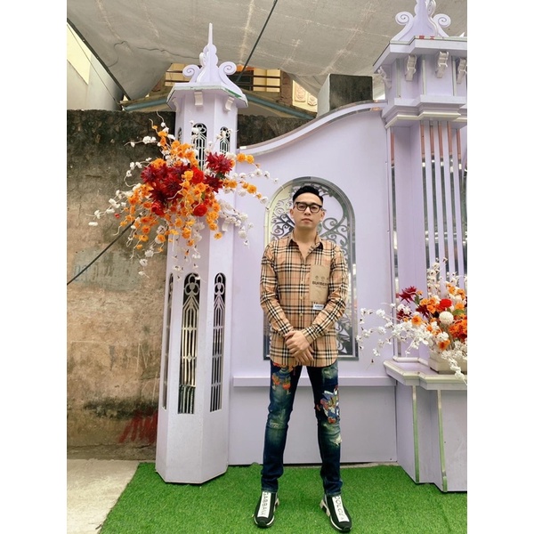 ⚡️[Hight Quality] - Áo Sơ Mi Bbr - Sơ Mi Bbr Lable Logo - Chuẩn Hàng Loại 1 QCCC