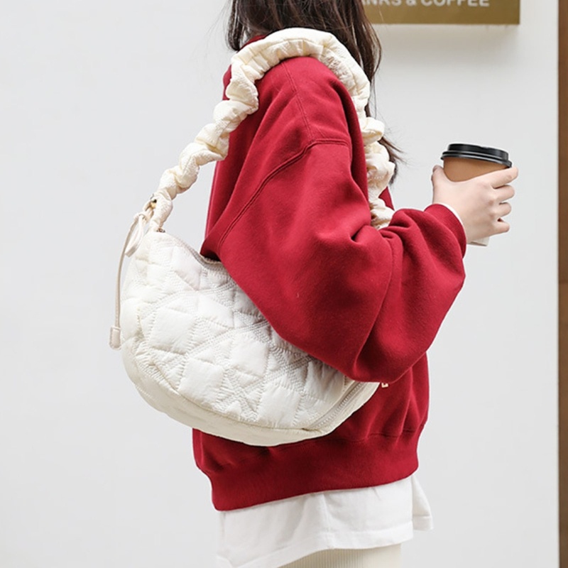 Túi Đeo Chéo Vai Dây Rút Hình Đám Mây Thời Trang Dành Cho Nữ