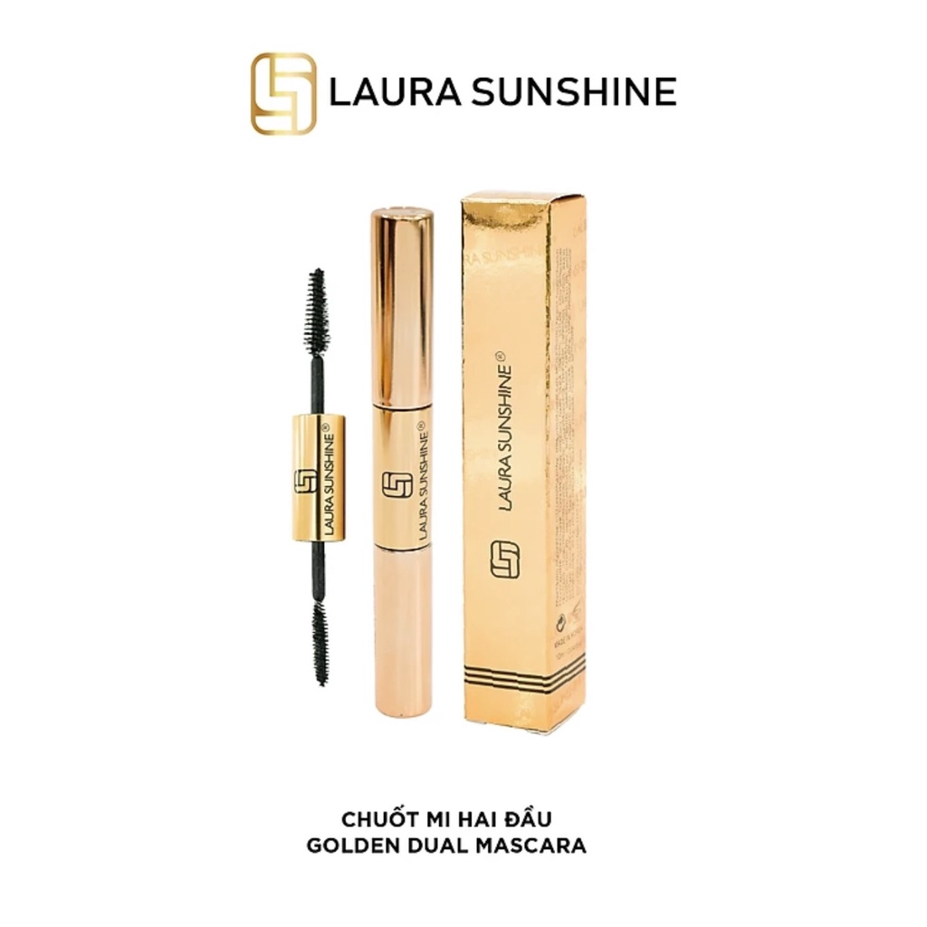 MASCARA 2 ĐẦU LÀM DÀY VÀ DÀI MI TỰ NHIÊN - GOLDEN DUAL MASCARA - NHẬT KIM ANH - LAURA SUNSHINE