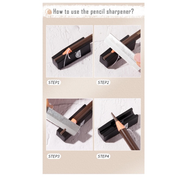 Chì Kẻ  Mày, Chì Xé 1818  Định Hình Cân Bằng Lông Mày  Một Cách Tự Nhiên Bằng Cách Kẻ Mày Hay Phẩy Sợi, Không Thấm Nước