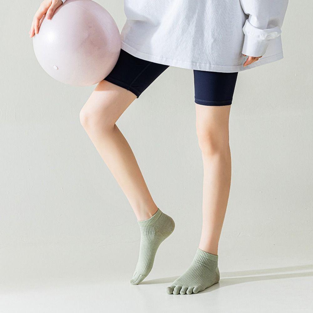 LOMBARD Vớ Cotton Năm Ngón Màu Sắc Thời Trang Mùa Thu Cho Nữ