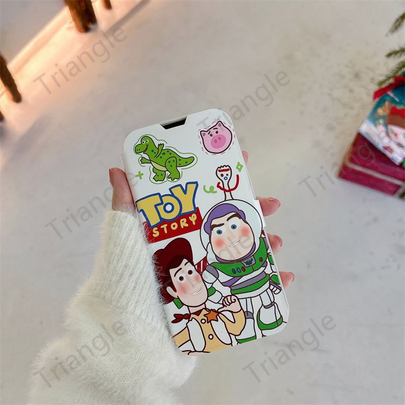 Bao Da Điện Thoại Nắp Gập Chống Sốc In Hoạt Hình Toy Story Cho iPhone14pro max 13 12 11 14Promax13 12 11
