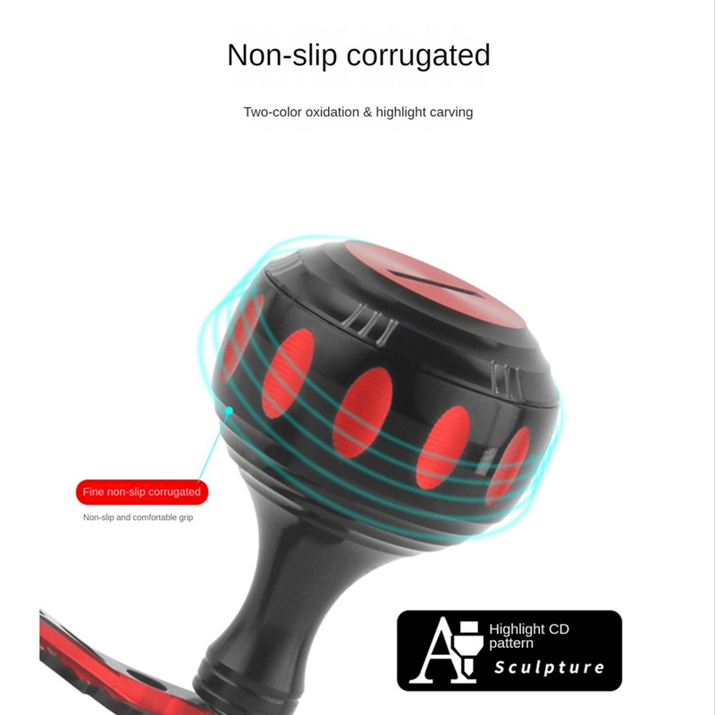 1 Cặp Tay Quay Máy Câu Cá Bằng Kim Loại Titan Màu Sắc