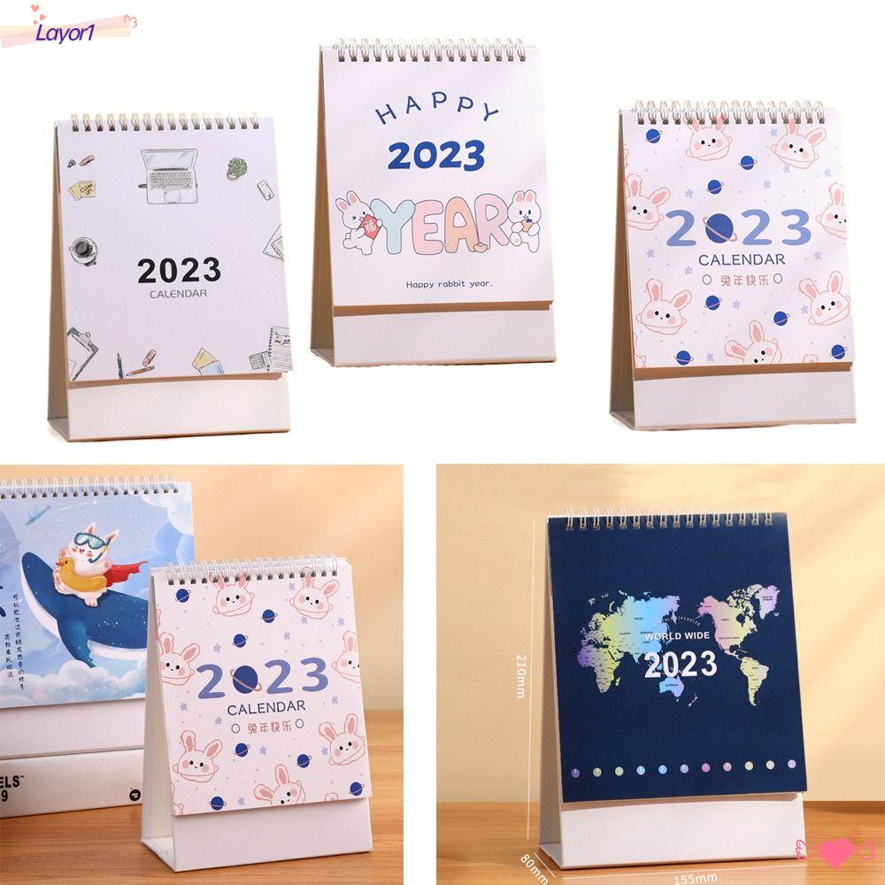 Lịch Để Bàn LAYOR1 2023 Đa Năng Họa Tiết Hoạt Hình Dễ Thương