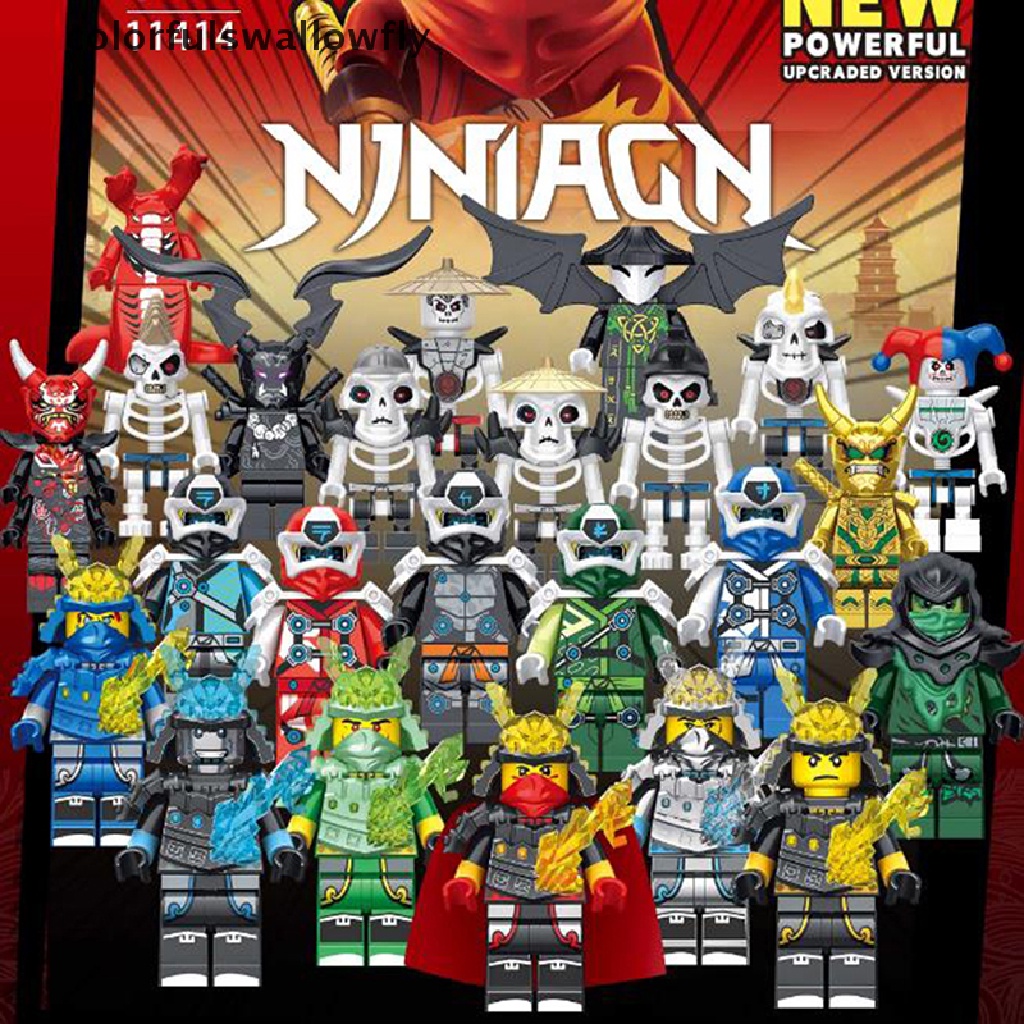 Bộ 24 Mô Hình Nhân Vật Ninjago Mini Nhiều Màu Sắc