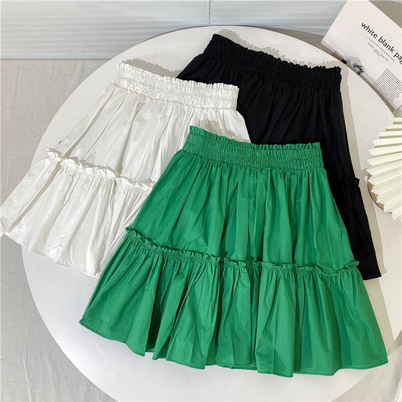 Chân Váy Chữ A Xếp Ly Lưng Cao Co Giãn Mẫu Mới 2023 Thời Trang Mùa Hè Cho Bé Gái
