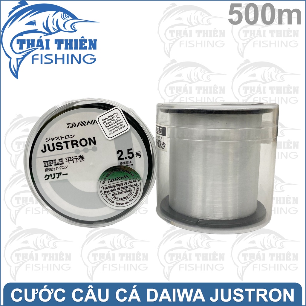 Cước Câu Cá Daiwa Made In Japan Thế Hệ Mới Justron Cuộn 500m