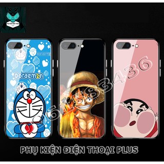 Ốp lưng điện thoại iPhone 6/6s/iPhone 6 Plus/6s Plus/iPhone 7/8/ 7 Plus/8 Plus in hình lufy,doreamon,hoạt hình siêu hot.