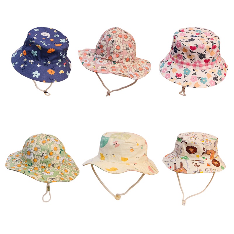 Mũ Bucket Se7en Chống Nắng In Họa Tiết Hoa Có Thể Điều Chỉnh Kích Cỡ
