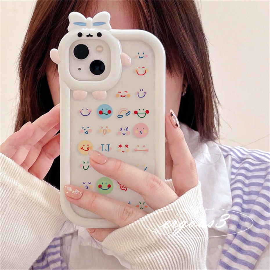 Ốp Điện Thoại Mềm Hình Biểu Tượng Cảm Xúc Cho iPhone 14 13 12 11 Pro Max Se2020 X Xr Xs Max 7 8 Plus