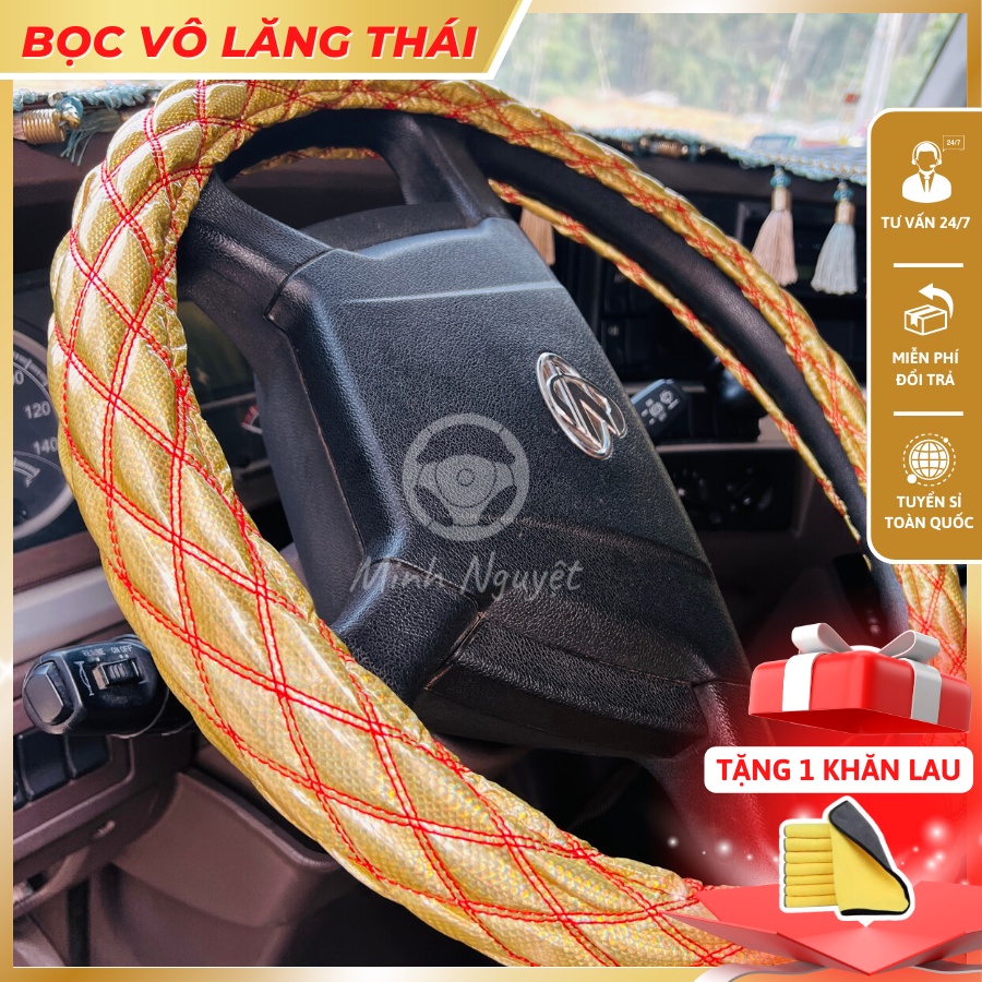 Bọc Vô Lăng Thái Loại 1, bọc vô lăng xe con, xe tải, xe du lịch Phản Quang đủ size 38cm - 49cm