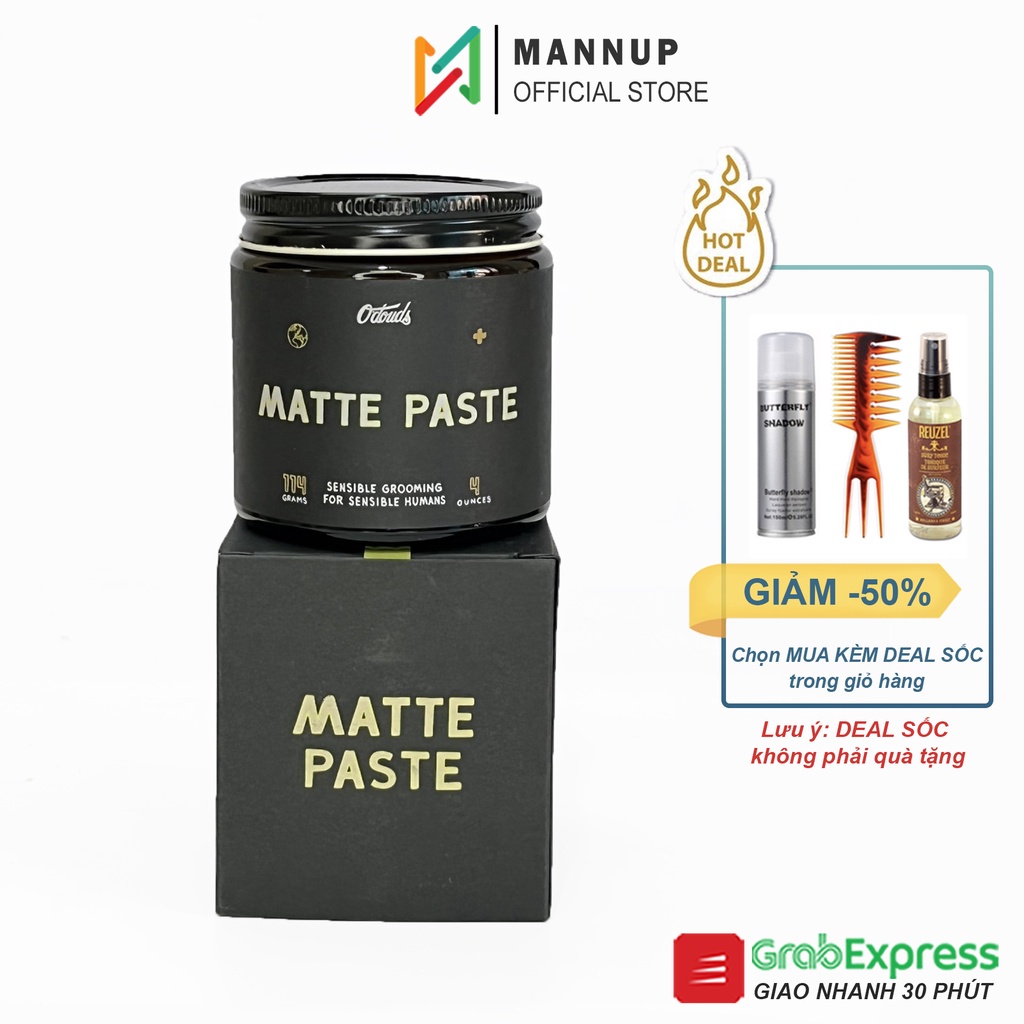 Sáp Vuốt Tóc Nam O'Douds Matte Paste 114g