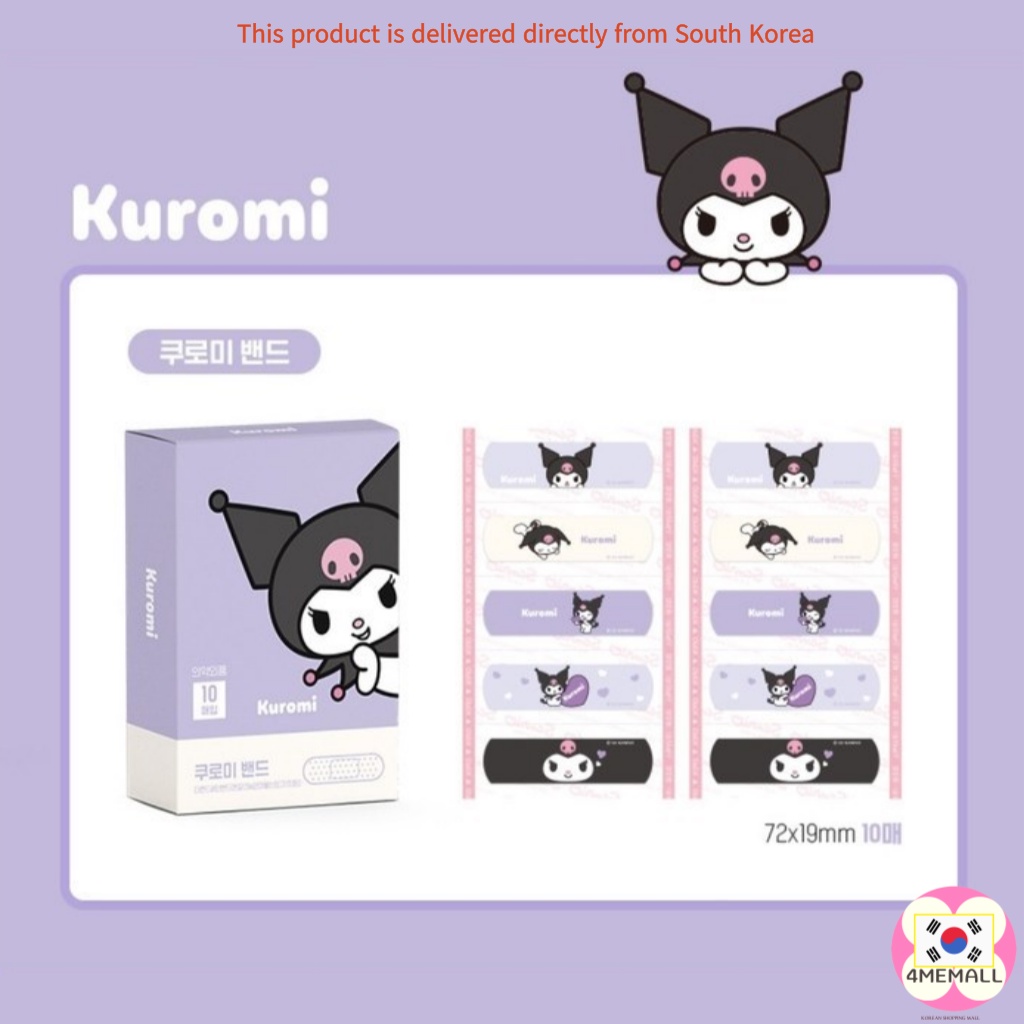 Bộ 10 / 1 Băng Đô Dùng 1 Lần Hình Nhân Vật Sanrio Cinnamon Roll My Melody Kitty