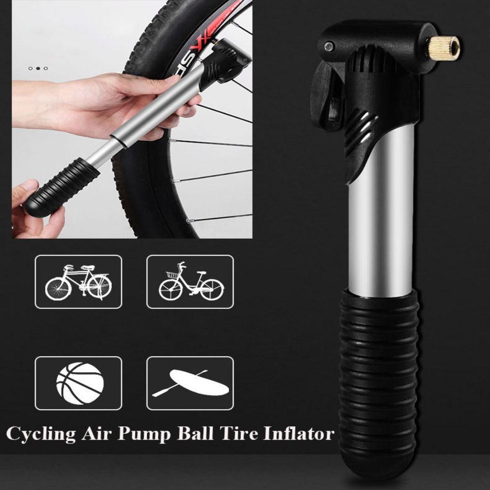 NIUYOU Bơm Xe Đạp Màu Đen &amp; Bạc Thiết Kế Nhỏ Gọn Tiện Dụng