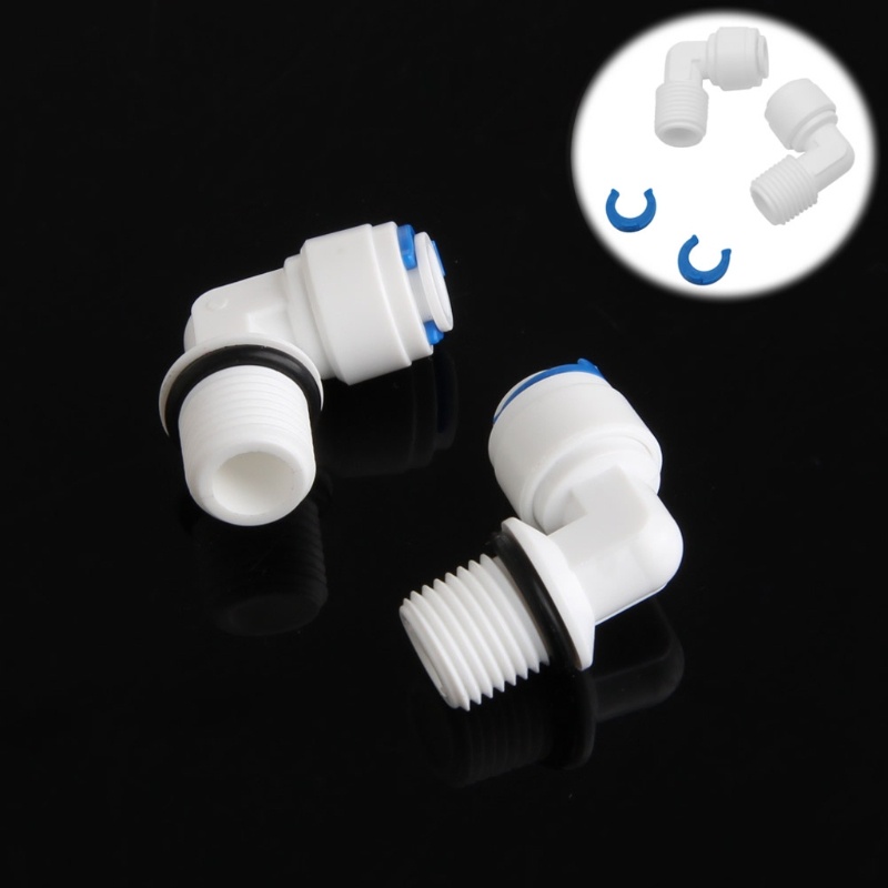 Set 2 Đầu Nối Ống Nước Hai Chiều Bằng Nhựa Tiện Lợi