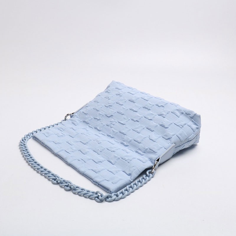 Mischa Túi Xách Đeo Vai Dạng Bì Thư Cầm Tay Màu Trơn Bằng acrylic Dây Xích acrylic Dễ Phối Đồ Hàng Mới