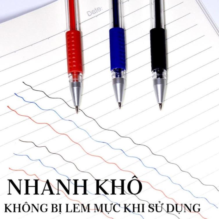 Bút gel đỏ - đen - xanh  - 0.5mm  - bút mực gel - HIKOMA STORE