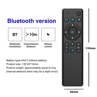 M5 Bluetooth 5.2 Remote Control Android TV Remote Control Air Mouse Wireless Infrared Remote Control for TV Box Projector and PC Smart Home
