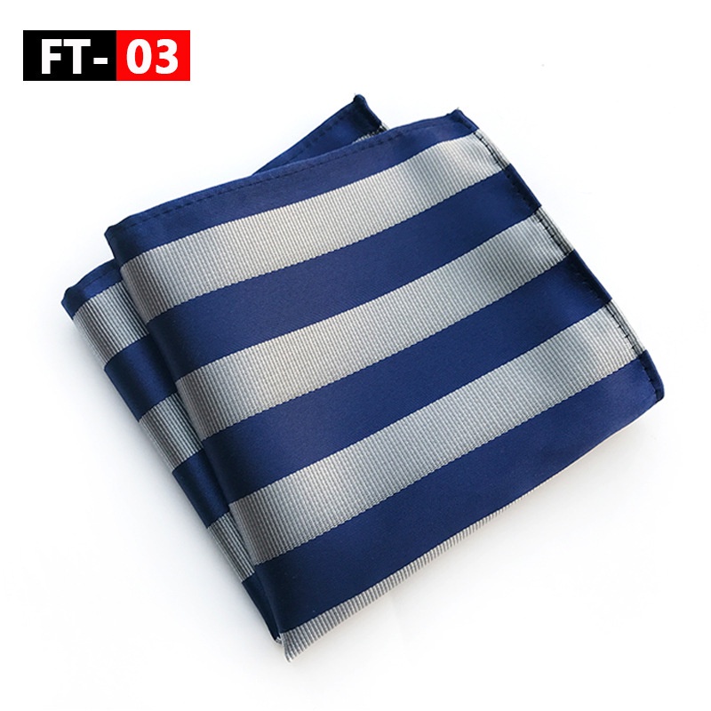 Khăn tay lụa EFAN hình vuông in họa tiết trang trọng cho nam