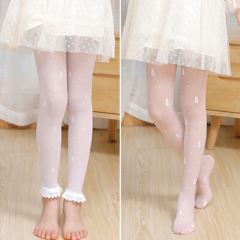 Quần Tất Lụa Mỏng Phối Ren Chống Muỗi Thời Trang Mùa Hè Cho Bé