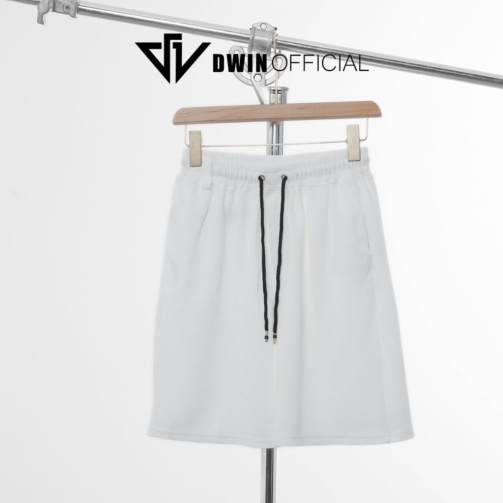 Quần short đùi thun bắp unisex Dwin thun Basic nam nữ oversize ống rộng ulzzang Hàn Quốc