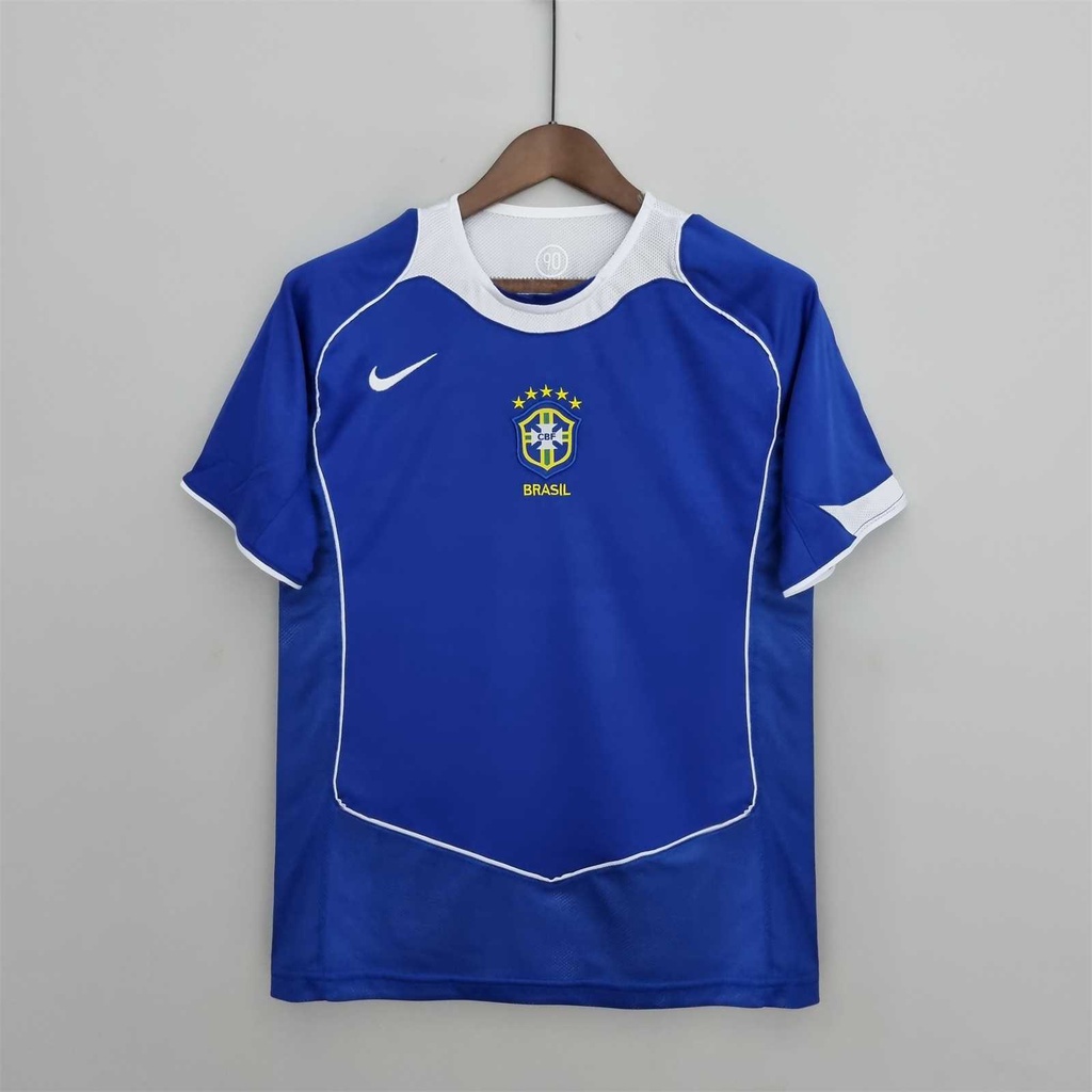 Áo Bóng Đá Đội Tuyển Brazil 2004 Phong Cách Retro
