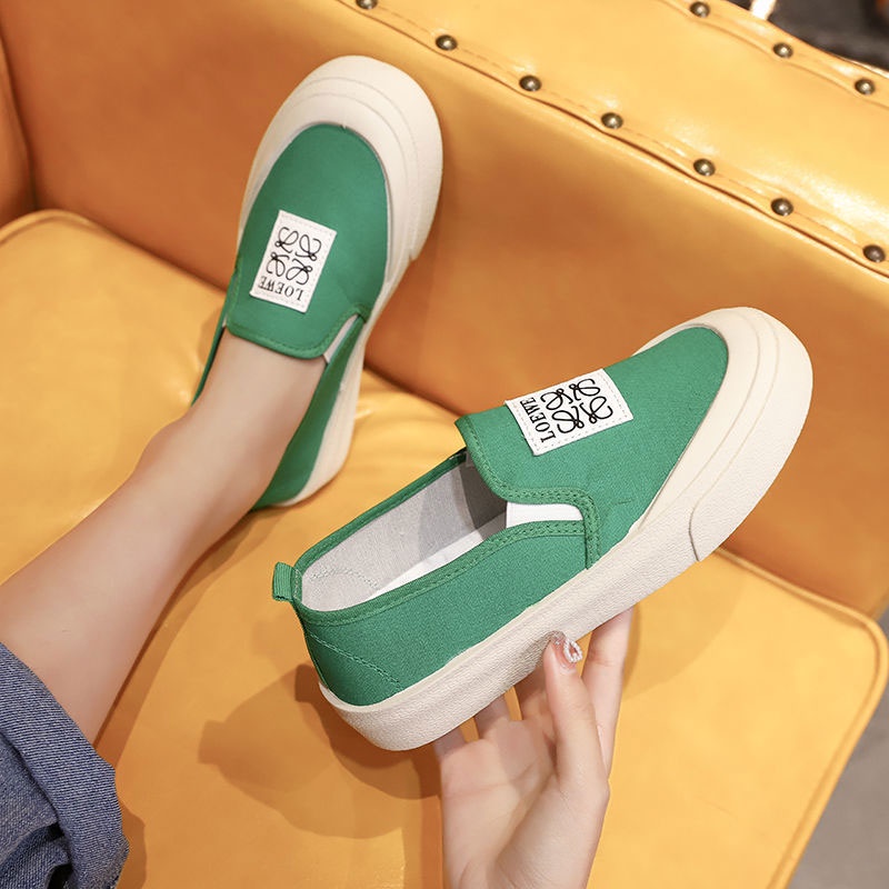 Giày Trượt Ván Vải canvas Đế Dày Nhẹ Thoải Mái Phong Cách Mới Cho Nữ
