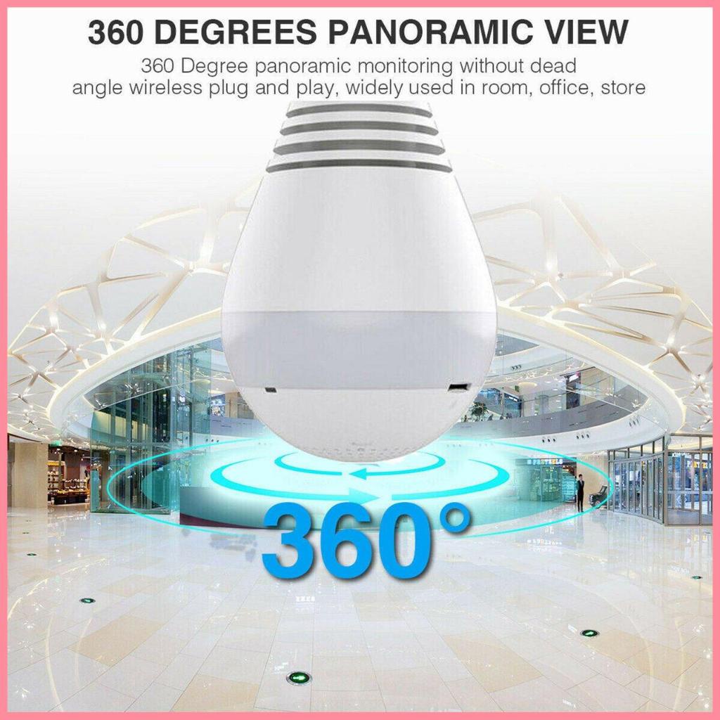 Bóng đèn camera 1080P Camera IP Wifi 360 độ Bóng đèn an ninh