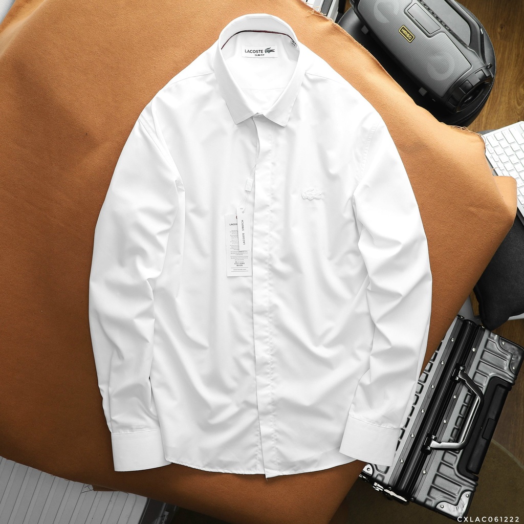 Áo sơ mi nam tay dài  kiểu giấu nút, chất vải modal chính phẩm, mịn mát 61222