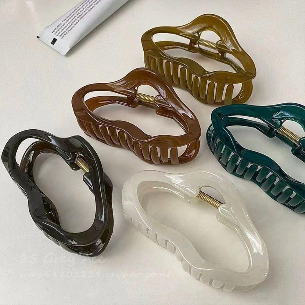 Kẹp Tóc Hình Đám Mây Màu Hổ Phách Dễ Thương Cho Nữ