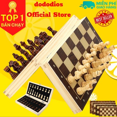 Bộ Cờ Vua Gỗ Nam Châm Cao Cấp - Chính Hãng Dododios