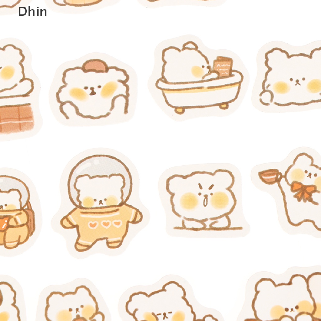 Bộ 40 Miếng Dán Hình Động Vật Dễ Thương Dùng Trang Trí Nhật Ký / Lịch