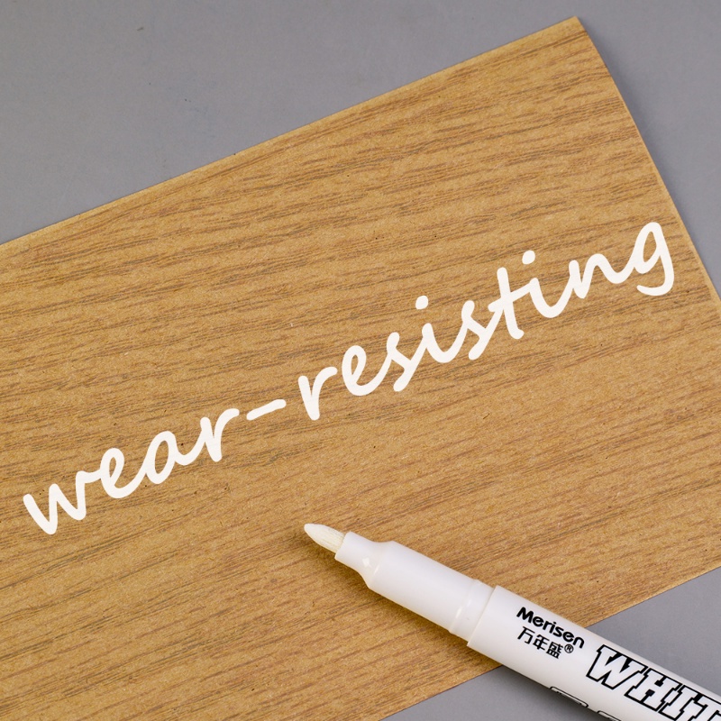 Bút Lông Đánh Dấu Đường Viền Bánh Xe Nhanh Khô Chống Thấm Nước Màu Trắng