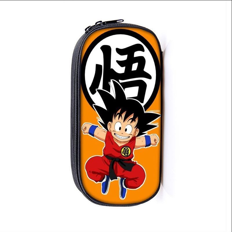 Hộp Đựng Bút Bằng polyester Một Lớp Họa Tiết Hoạt Hình Dragon Ball Có Khóa Kéo Cá Tính Dành Cho Trẻ Em